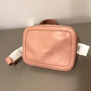 Vegan Apple Leather Crossbody Travel Bag | Pink | BNWT